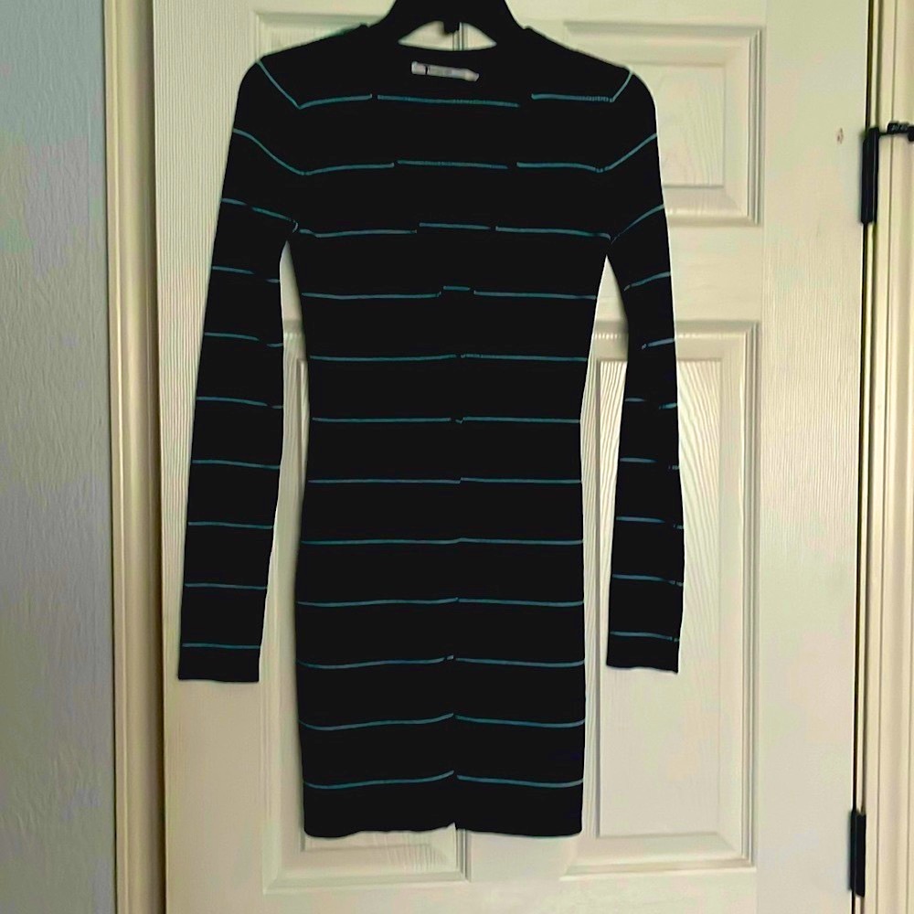 Alexander Wang merino wool long striped cardigan
